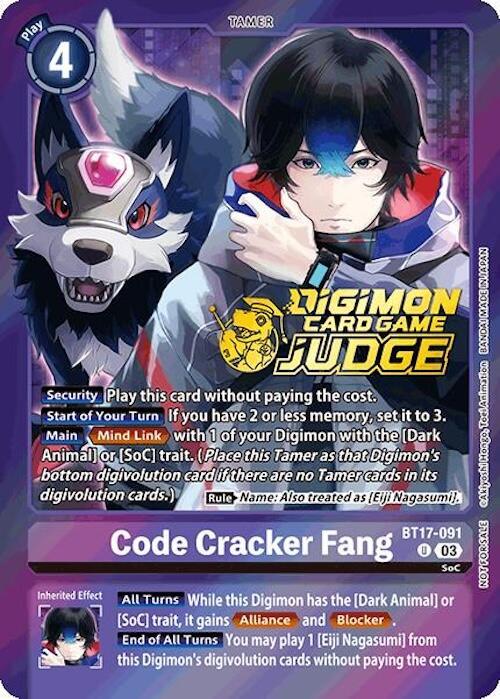Code Cracker Fang [BT17-091] (Judge Pack 6) [Secret Crisis] (ONLINE ORDER ONLY)