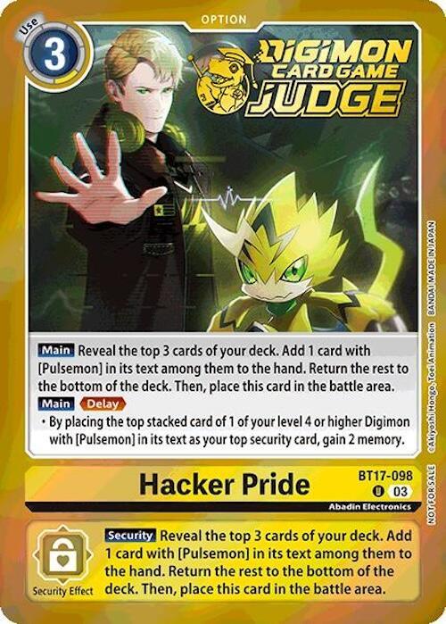 Hacker Pride [BT17-098] (Judge Pack 6) [Secret Crisis] (ONLINE ORDER ONLY)