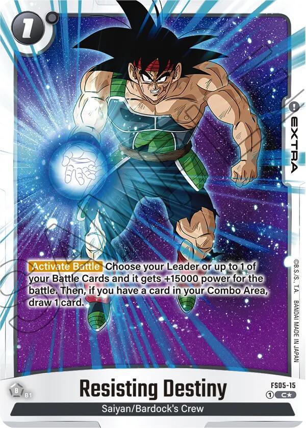 Resisting Destiny (Bonus Pack Alternate Art) [Starter Deck: Bardock] (ONLINE ORDER ONLY)
