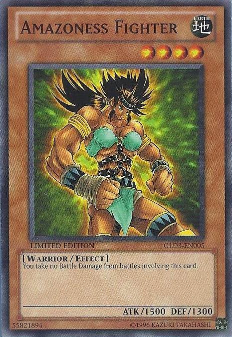 Amazoness Fighter [GLD3-EN005] Common (ONLINE ORDER ONLY)