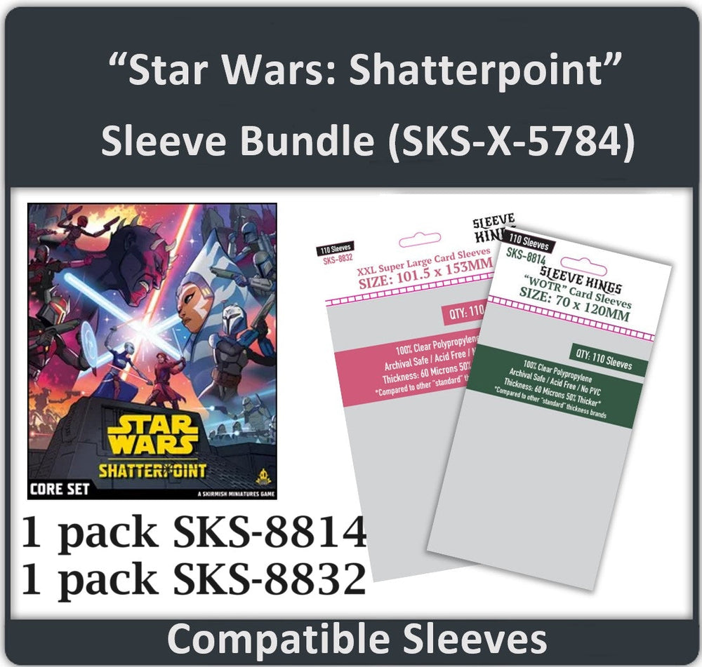 "Star Wars: Shatterpoint" Compatible Card Sleeve Bundle (8814 x 1 + 8832 x 1) (ONLINE ORDER ONLY)