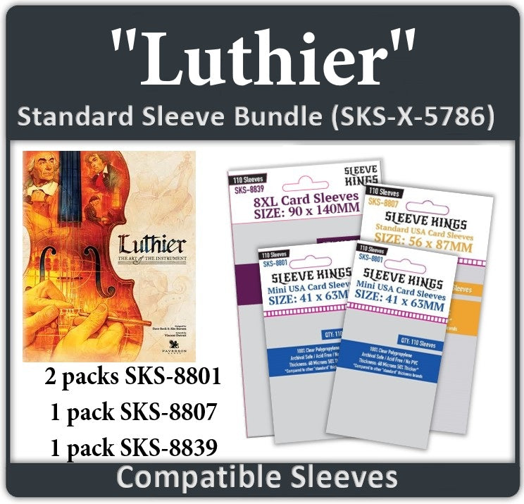 "Luthier" Compatible Card Sleeve Bundle (8801 x 2, 8807 x 1, 8839 x 1) (ONLINE ORDER ONLY)