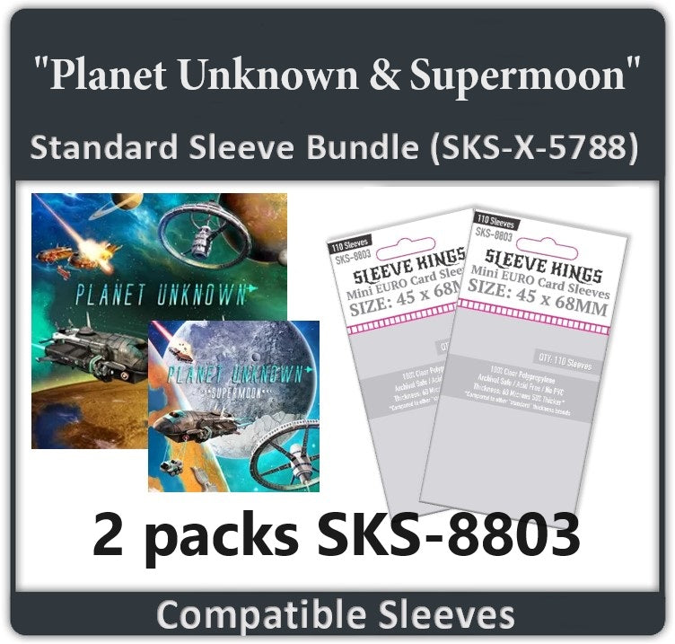 "Planet Unknown & Supermoon" Expansion Compatible Card Sleeve Bundle (8803 x 2) (ONLINE ORDER ONLY)