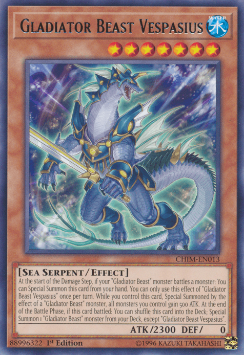 Gladiator Beast Vespasius [CHIM-EN013] Rare (ONLINE ORDER ONLY)