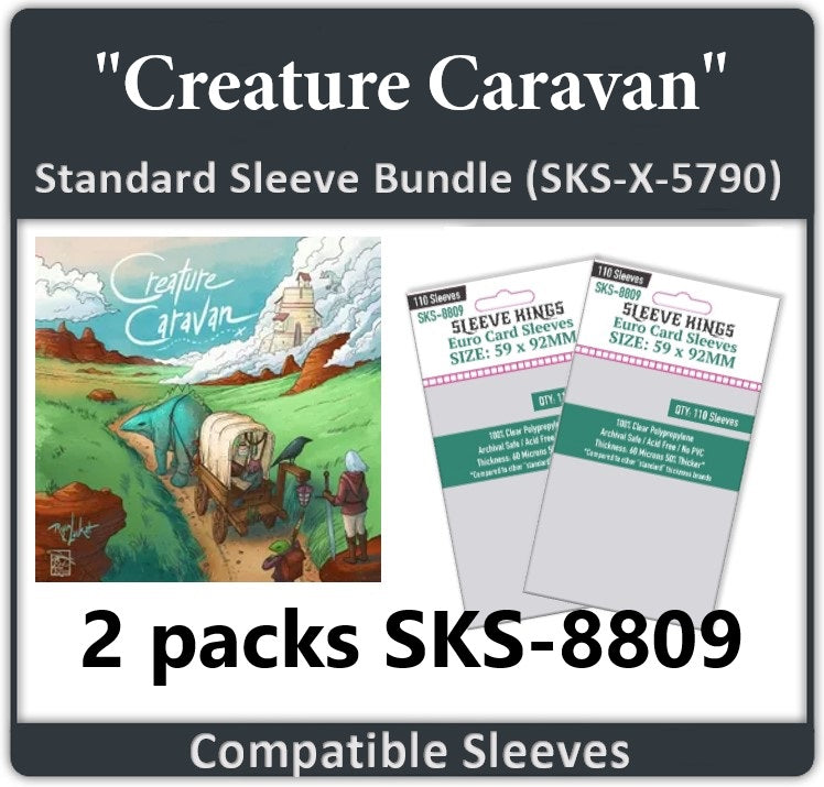 "Creature Caravan" Compatible Card Sleeve Bundle (8809 x 2) (ONLINE ORDER ONLY)