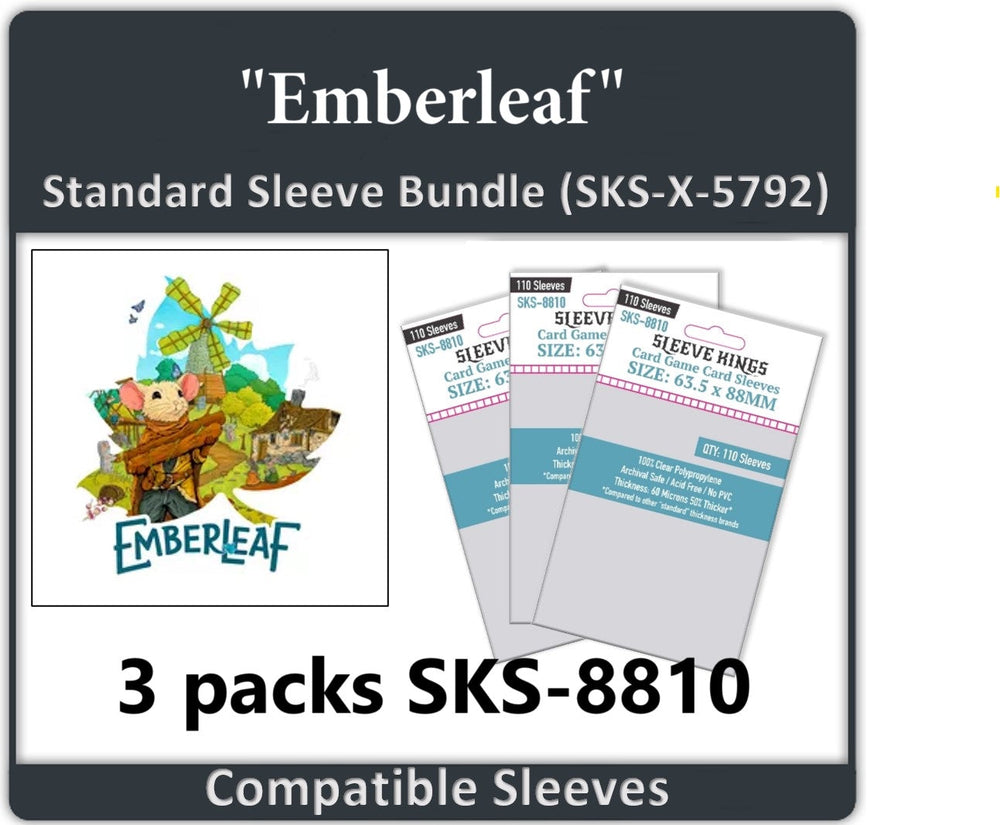"Emberleaf" Compatible Card Sleeve Bundle (8810 x 3) (ONLINE ORDER ONLY)