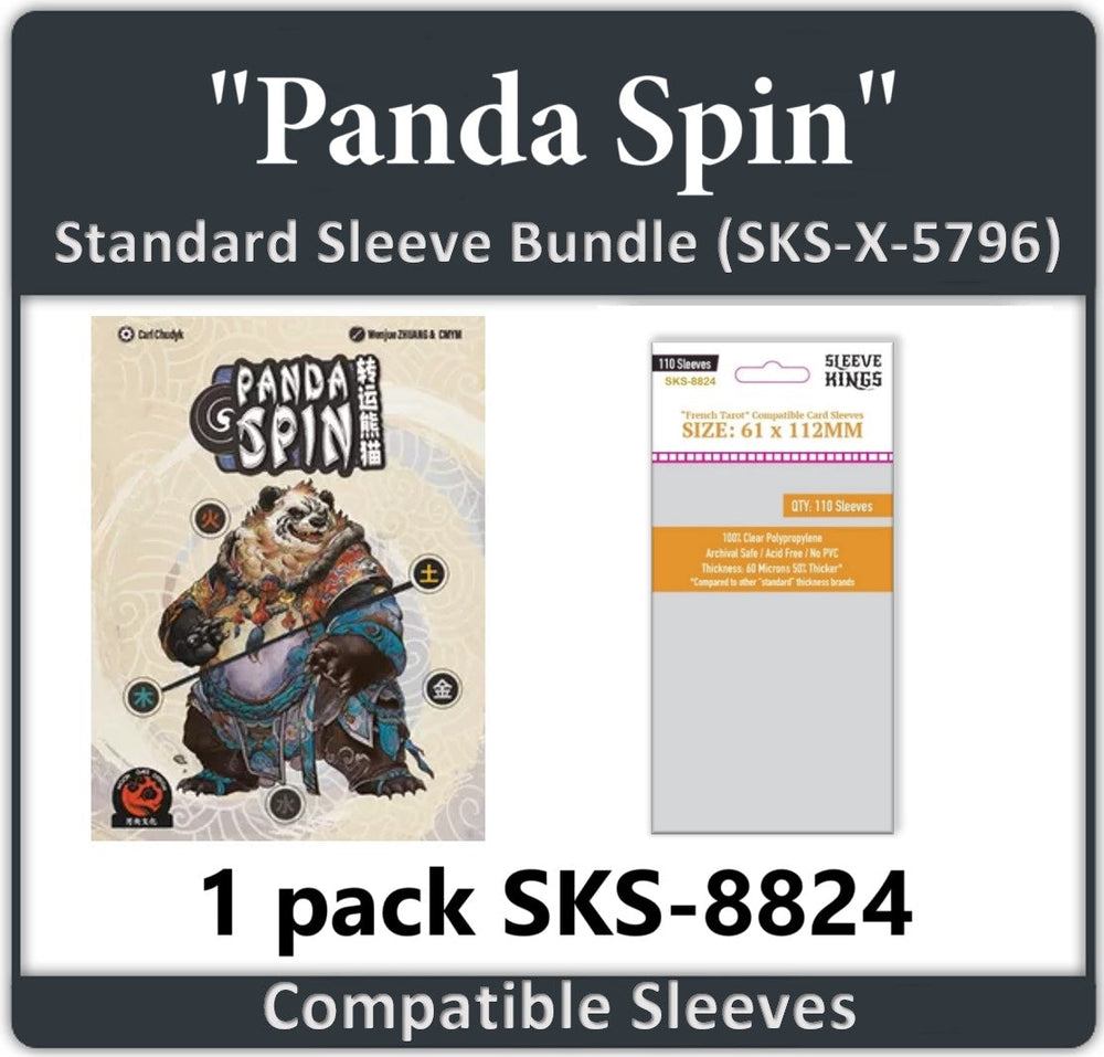 "Panda Spin" Compatible Card Sleeve Bundle (8824 x 1) (ONLINE ORDER ONLY)