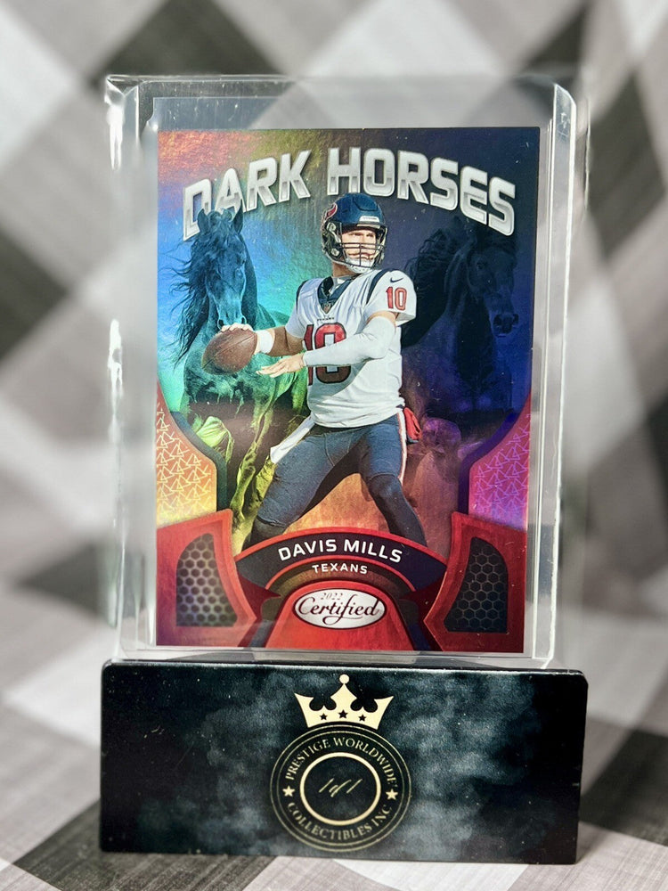 Davis Mills 2022 Panini Certified Dark Horses Mirror Red /99 #DH-15 Texans SP (ONLINE ORDER ONLY)