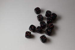 Space Speckled 12mm Dice pipped (Online Only)