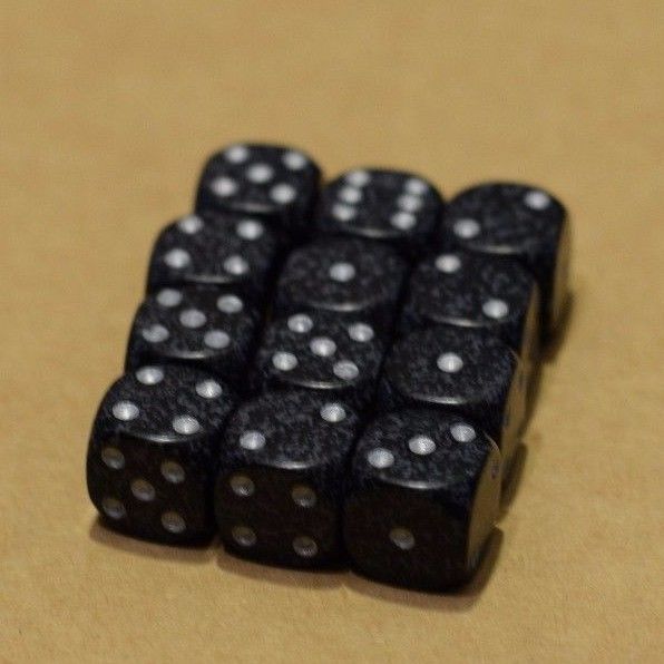Ninja Speckled 12mm D6 Pipped (Online Only)