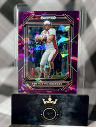 BEN ROETHLISBERGER 2023 PANINI PRIZM DRAFT PICKS PURPLE CRACKED ICE /149 #8 PIT (ONLINE ORDER ONLY)