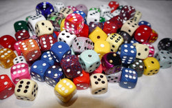 Random d6 Gaming RPG Yahtzee Dice Multi Colors Sizes Quality (Online Only)