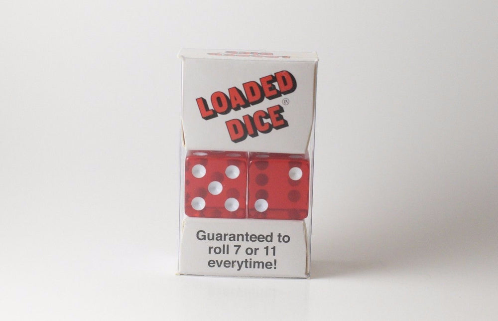 NEW Loaded Trick Transparent Red Dice Set Mis-Spotted 2, 5, 6 Only Not Weighted (Online Only)