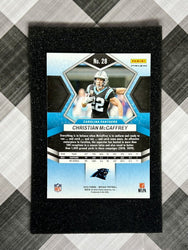 CHRISTIAN McCAFFREY 2022 Panini Mosaic NFL Red Mosaic Prizm #28 Panthers & 49ers (ONLINE ORDER ONLY)