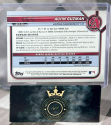 Alvin Guzman 2022 Bowman Chrome 1st Atomic Refractor Rookie #BCP-18 AZ DBacks RC (ONLINE ORDER ONLY)