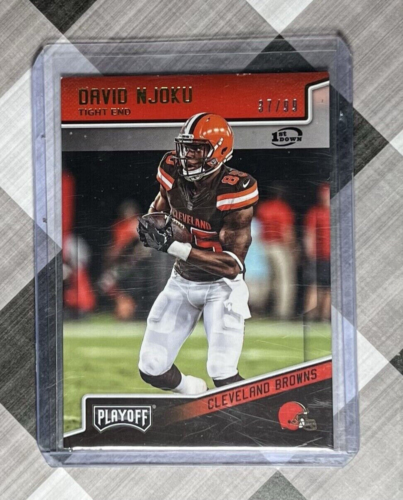 🔥🔥 2018 PLAYOFF 1ST DOWN DAVID NJOKU 37/99 - BROWNS 🔥🔥 (ONLINE ORDER ONLY)