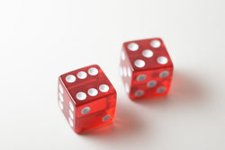 NEW Loaded Trick Transparent Red Dice Set Mis-Spotted 2, 5, 6 Only Not Weighted (Online Only)