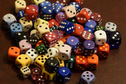 Random d6 Gaming RPG Yahtzee Dice Multi Colors Sizes Quality (Online Only)