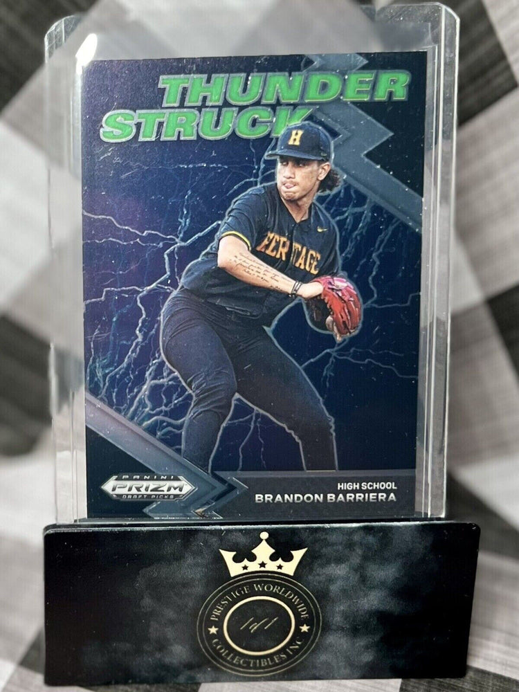 Brandon Barriera 2022 Prizm Draft Picks Insert Thunder Struck #TH-BB Toronto BJ (ONLINE ORDER ONLY)