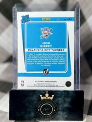 Josh Giddey 2021-22 Donruss Rated Rookie Orange Laser #202 OKC Thunder RC (ONLINE ORDER ONLY)