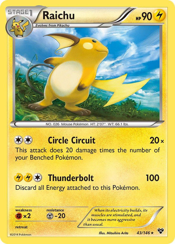Raichu (43/146) (Cosmos Holo) (Blister Exclusive) [XY: Base Set] (Online Only)