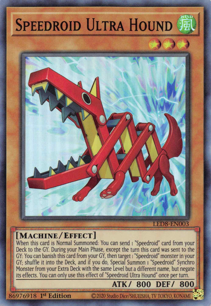 Speedroid Ultra Hound [LED8-EN003] Super Rare (ONLINE ORDER ONLY)