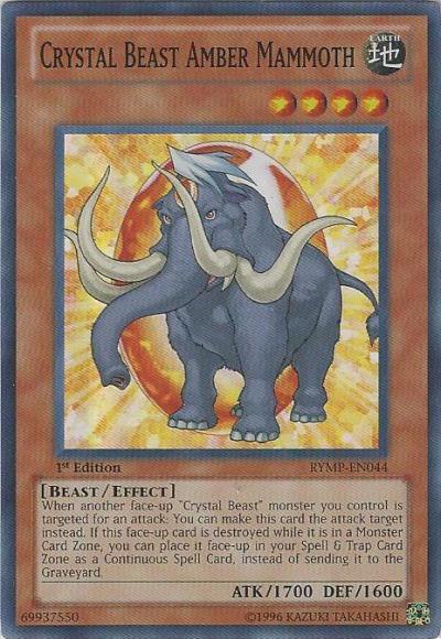 Crystal Beast Amber Mammoth [RYMP-EN044] Super Rare (ONLINE ORDER ONLY)