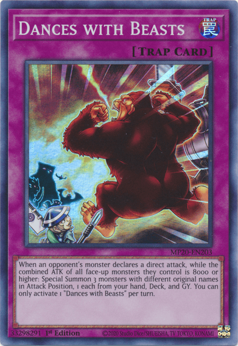 Dances with Beasts [MP20-EN203] Super Rare (ONLINE ORDER ONLY)