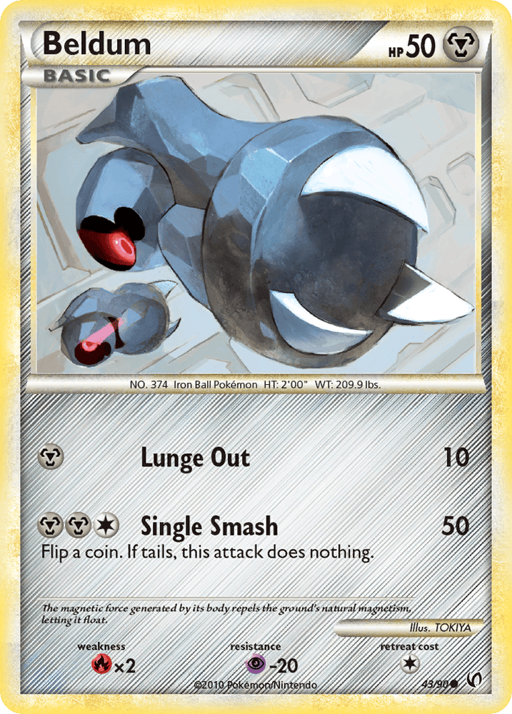 Beldum (43/90) [HeartGold & SoulSilver: Undaunted] (Online Only)