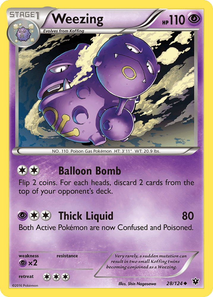 Weezing (28/124) [XY: Fates Collide] (Online Only)