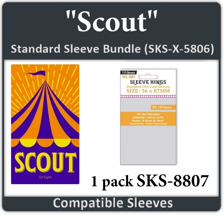 "Scout" Compatible Card Sleeve Bundle (8807 x 1) (ONLINE ORDER ONLY)