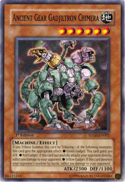Ancient Gear Gadjiltron Chimera [SD10-EN002] Common (ONLINE ORDER ONLY)