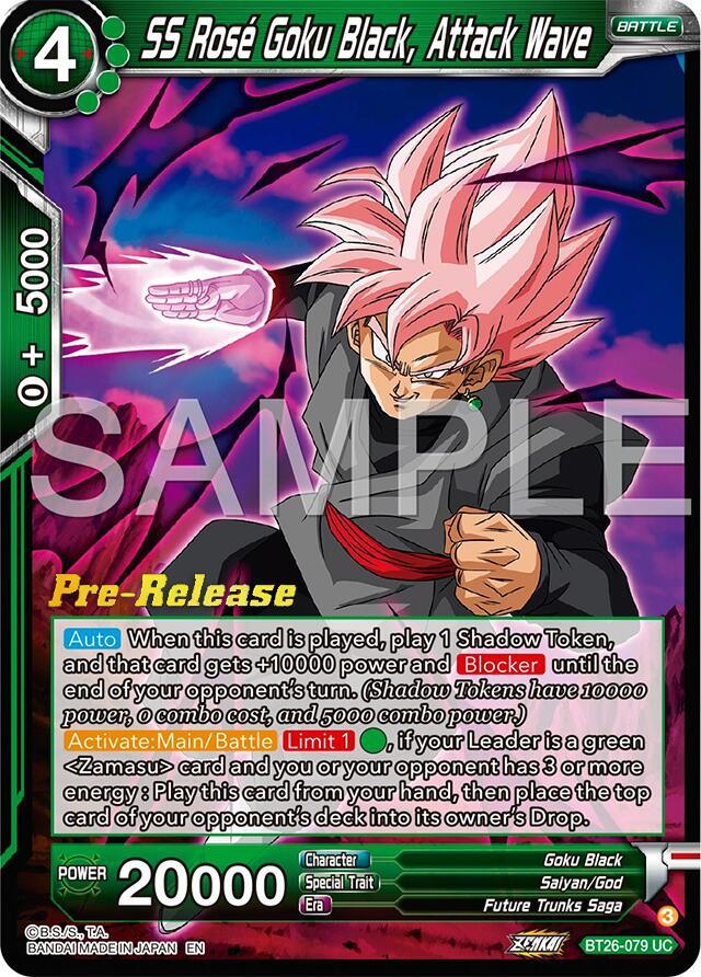 SS Rose Goku Black, Attack Wave (BT26-079) [Ultimate Advent Prerelease Promos] (ONLINE ORDER ONLY)