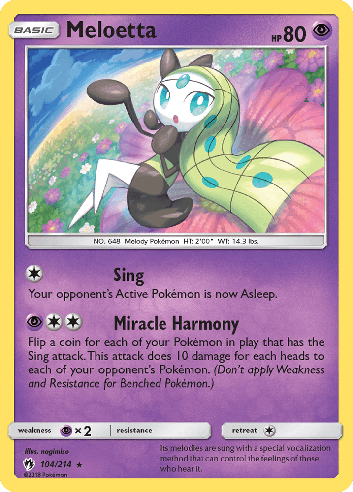 Meloetta (104/214) [Sun & Moon: Lost Thunder] (Online Only)