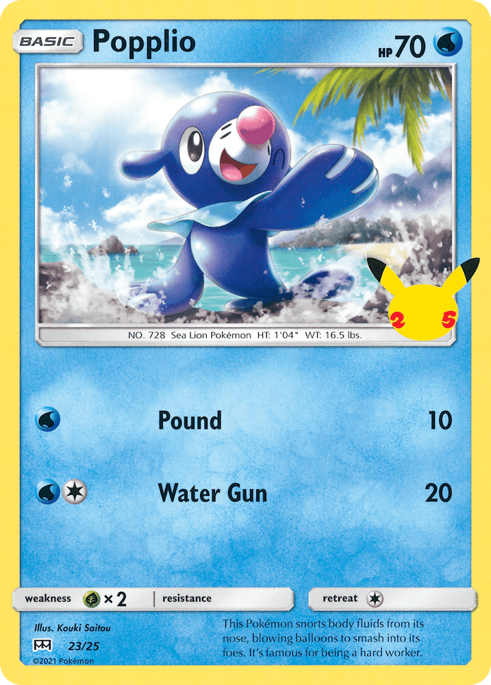 Popplio (23/25) [McDonald's 25th Anniversary] (Online Only)