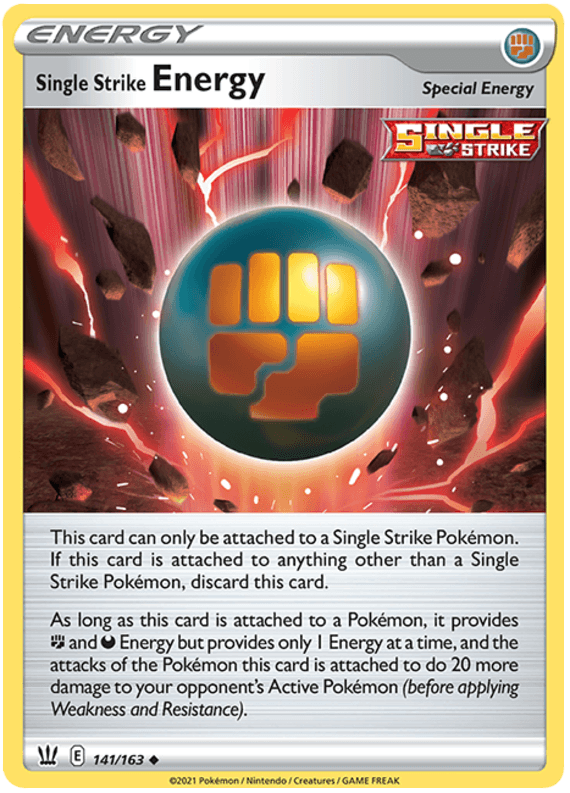 Single Strike Energy (141/163) [Sword & Shield: Battle Styles] (Online Only)