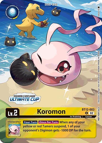 Koromon [BT12-003] (Ultimate Cup 2024) [Across Time] (ONLINE ORDER ONLY)