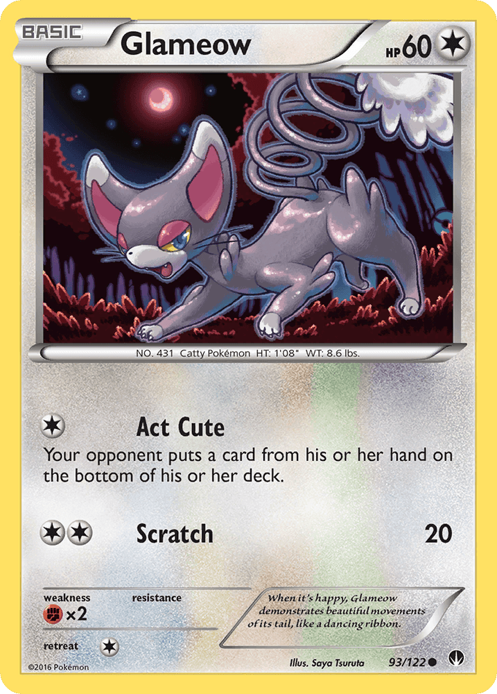 Glameow (93/122) [XY: BREAKpoint] (Online Only)