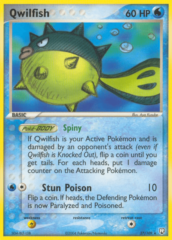 Qwilfish (27/109) [EX: Team Rocket Returns] (Online Only)