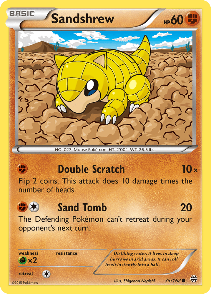 Sandshrew (75/162) [XY: BREAKthrough] (Online Only)