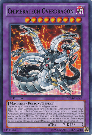 Chimeratech Overdragon [SP14-EN043] Starfoil Rare (ONLINE ORDER ONLY)