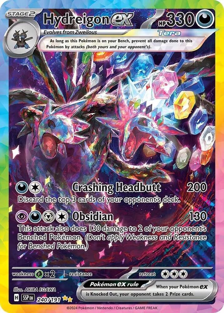 Hydreigon ex (240/191) [Scarlet & Violet: Surging Sparks] (Online Only)