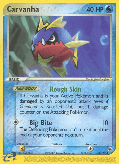 Carvanha (51/109) [EX: Ruby & Sapphire] (Online Only)