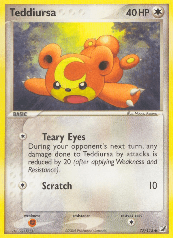 Teddiursa (77/115) [EX: Unseen Forces] (Online Only)