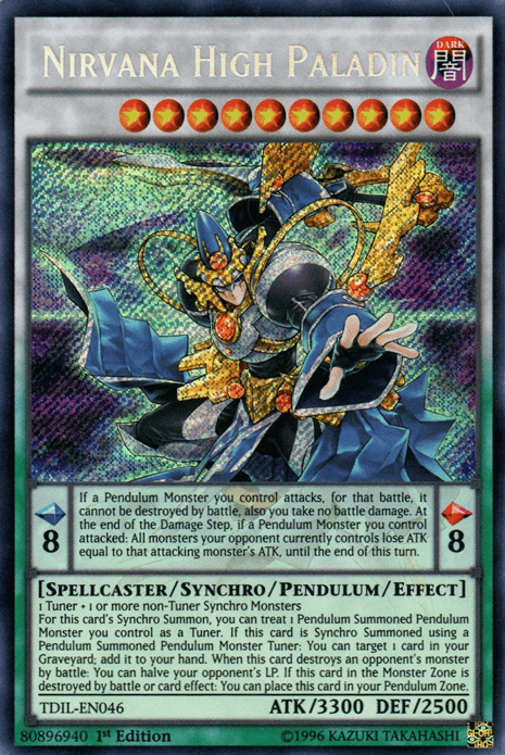 Nirvana High Paladin [TDIL-EN046] Secret Rare (ONLINE ORDER ONLY)