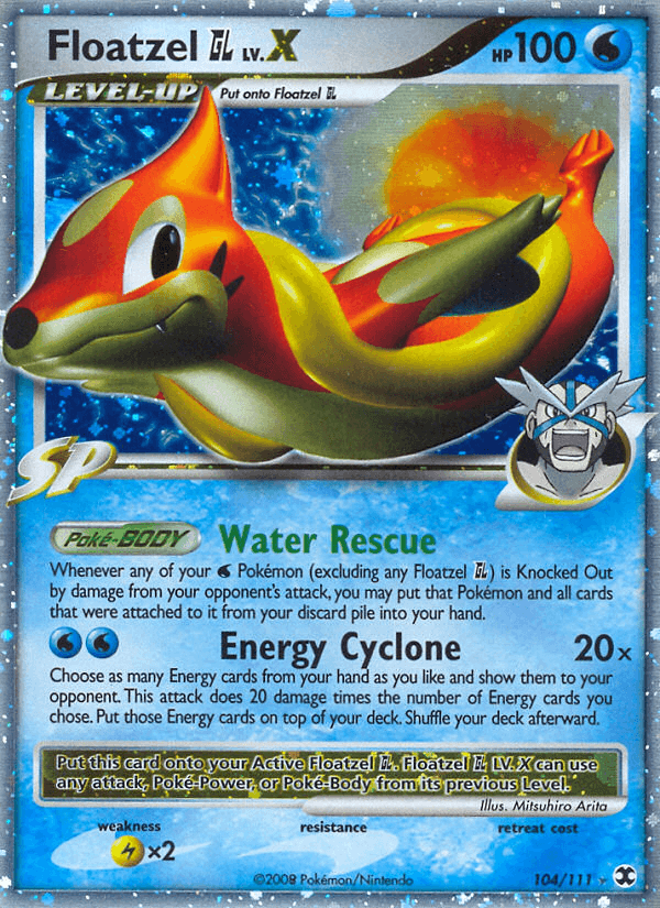 Floatzel GL LV.X (104/111) [Platinum: Rising Rivals] (Online Only)