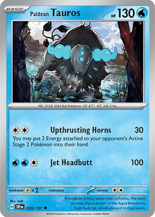 Paldean Tauros (039/191) [Scarlet & Violet: Surging Sparks] (Online Only)