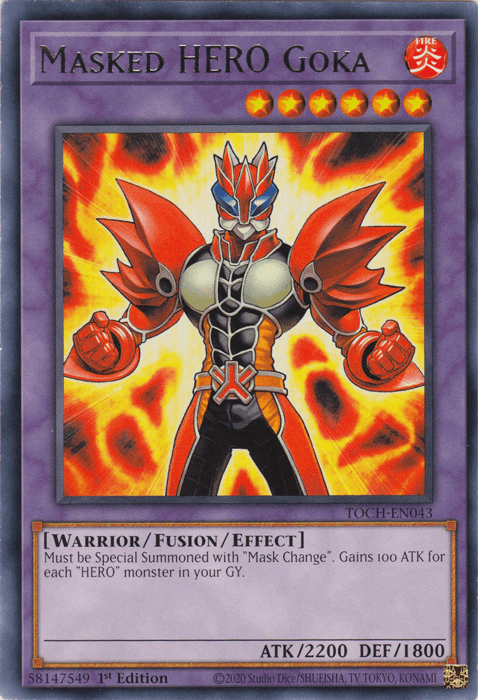 Masked Hero Goka [TOCH-EN043] Rare (ONLINE ORDER ONLY)