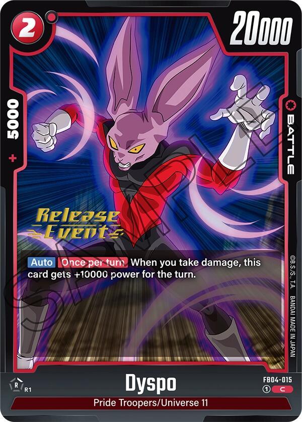 Dyspo [Ultra Limit Release Event Cards] (ONLINE ORDER ONLY)