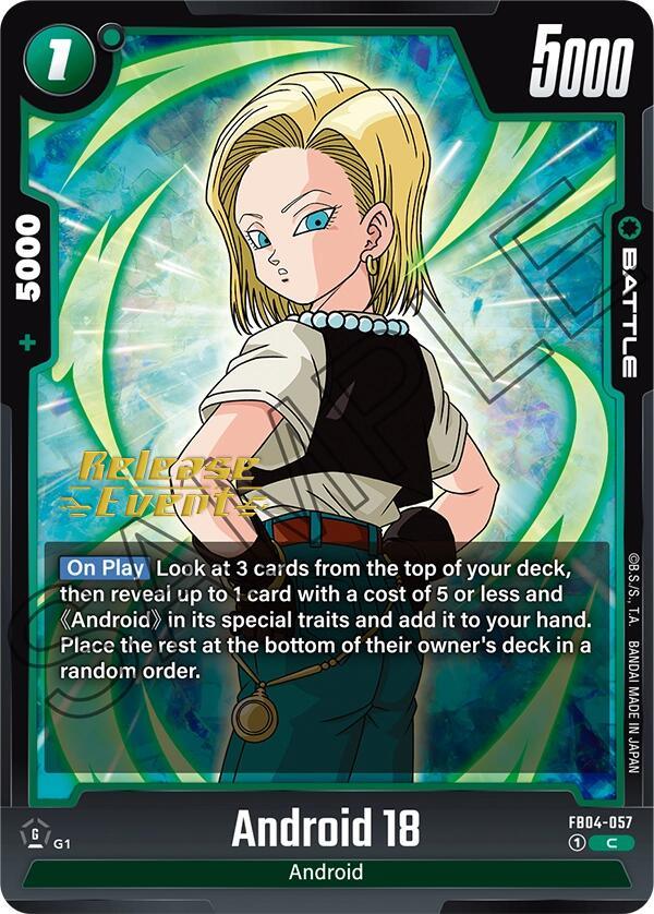 Android 18 [Ultra Limit Release Event Cards] (ONLINE ORDER ONLY)